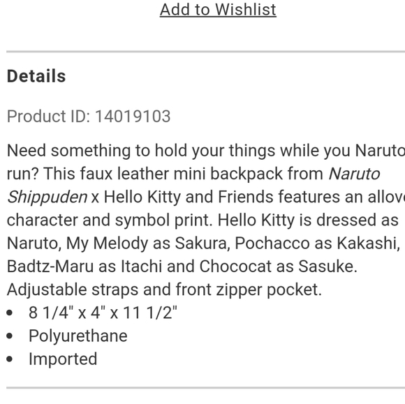 Hello Kitty & Friends Mini Backpack - Picture 11 of 11